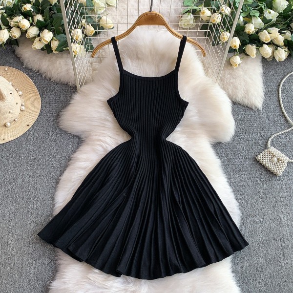 Backless camisole dress A973461046678