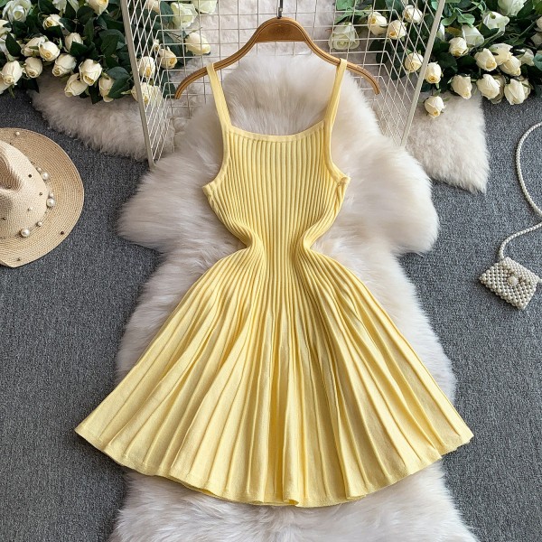 Backless camisole dress A973461046678