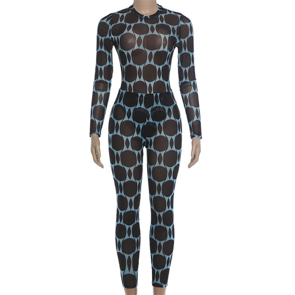 Perspective long sleeved upper garment set K6S14580A