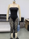 Bareback lace seven part jumpsuit TXY5424