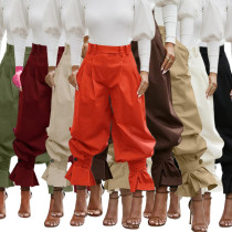 High waisted pleated leg tied lantern pants S391538 High waisted pleated leg tied lantern pants S391538