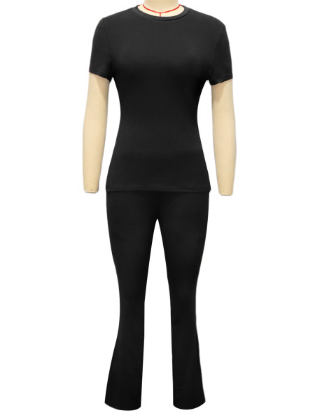 2-piece set of short sleeved pants S391481