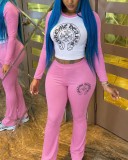Printed T-shirt and pants two-piece set FC1606