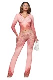 Zipper hooded top and pants set FC1601