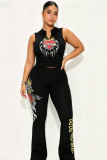 V-neck vest and pants set A1050130076535