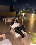 Elastic long sleeved long pants two-piece set FC1608
