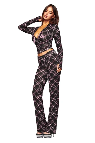 Printed Hooded Long Sleeved Two-piece Set HR25071-2