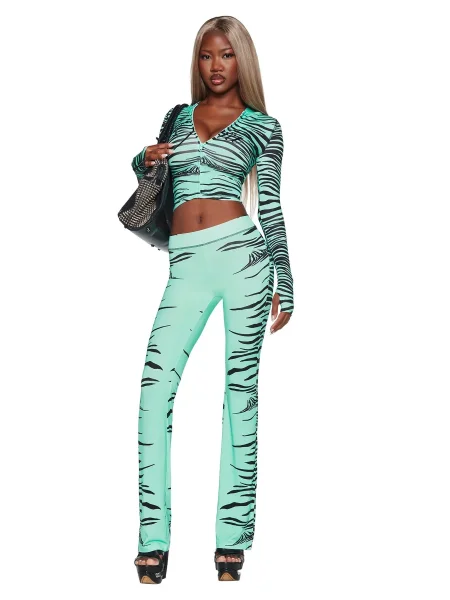 Printed Hooded Long Sleeved Two-piece Set HR25071-2