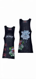 Sleeveless vest heavy industry digital printed dress FC1610