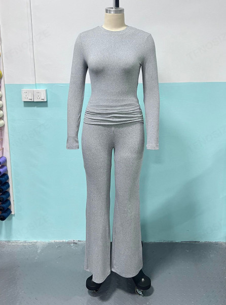 Long sleeved T-shirt yoga pants cover TFE8226