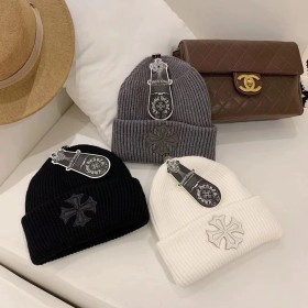 Knitted hat for autumn and winter warmth, woolen hat head cover S1073578138904