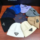 Autumn and winter versatile knitted melon skin hat S951796297009