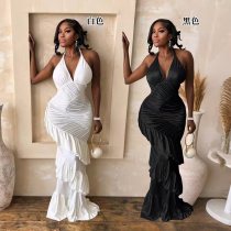 Hanging neck and hip hugging dress CY902437 Hanging neck and hip hugging dress CY902437