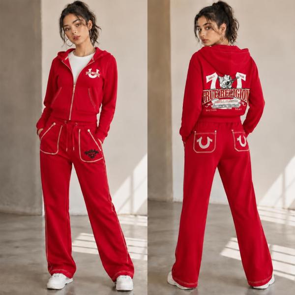 Zipper long sleeved sweatshirt hooded sports set FC1528