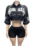 Loose, short, crop top cardigan, heavy-duty jacket FC1600