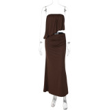 Backless strapless skirt set S6822413K