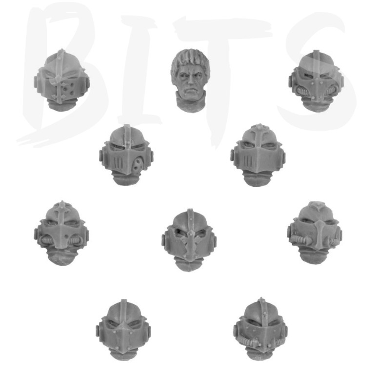 Dark Angels Legion Heads Upgrade Set bits