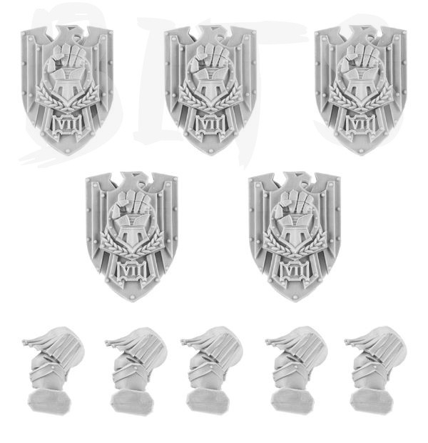 Imperial Fists Legion Cataphractii Storm Shields bits