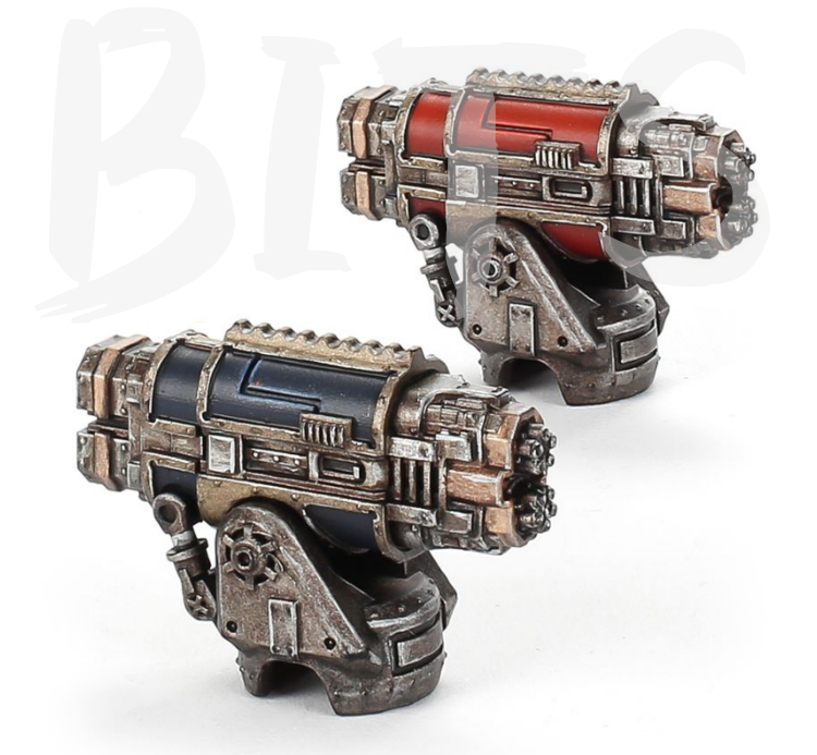 Adeptus Titanicus Warlord Battle Titan Paired Vulcan Mega-bolters bits