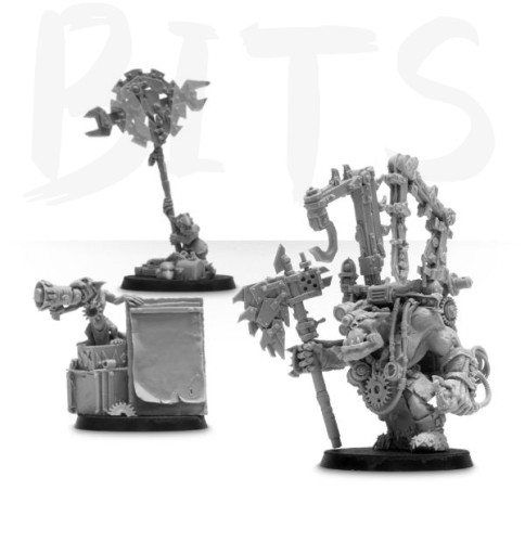 Ork Mek Boss Buzzgob bits