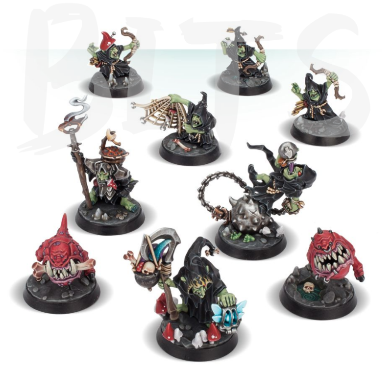 Goblins Nightvault – Zarbag’s Gitz (Gloomspite Gitz) bits