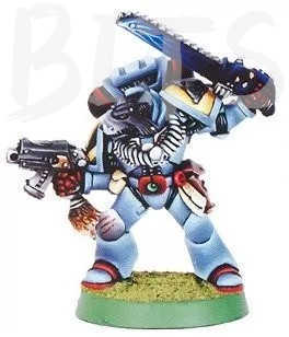 Space Wolves Wolf Captain with Chainsword bits