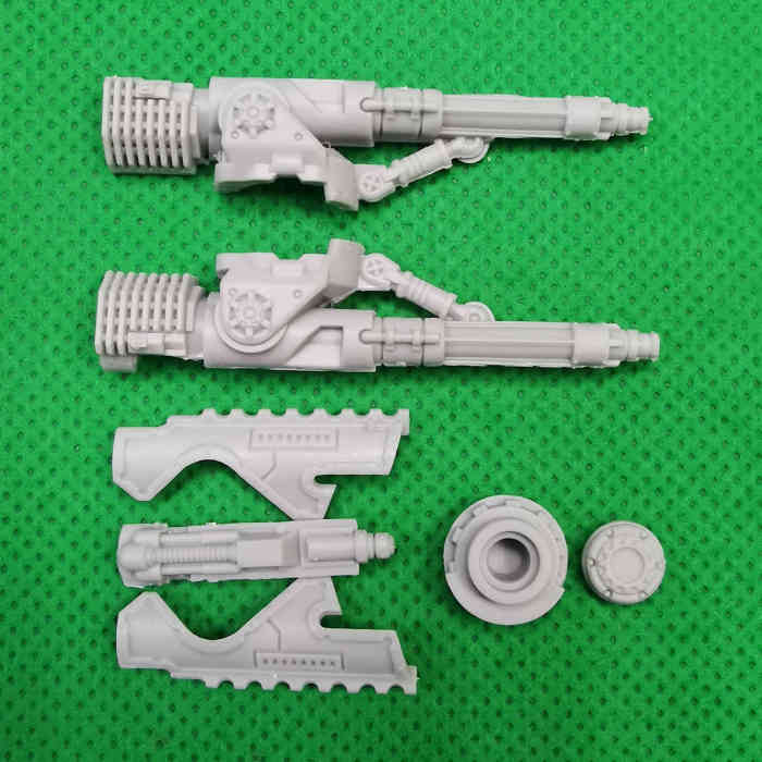 Reaver Titan Weapons: Melta Cannon, Chainfist, Volcano Cannon and Turbo Laser