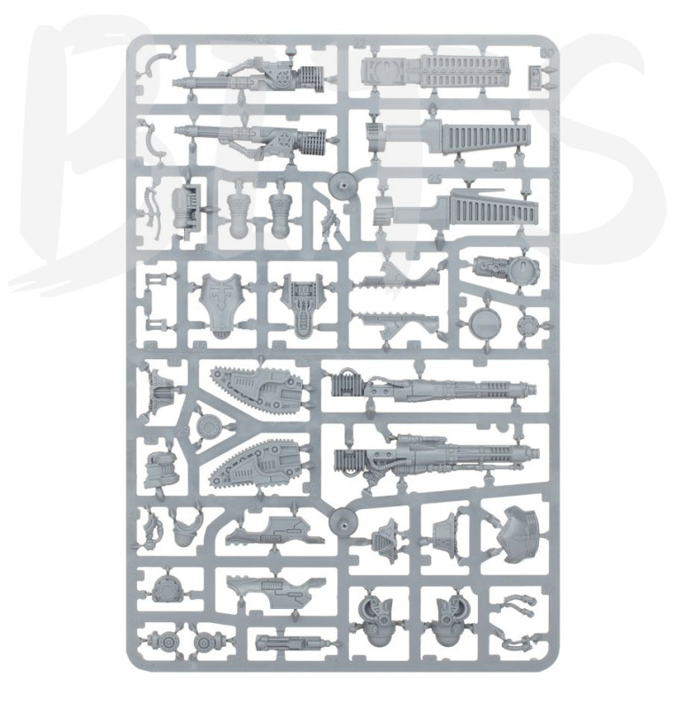 Reaver Titan Weapons: Melta Cannon, Chainfist, Volcano Cannon and Turbo Laser bits