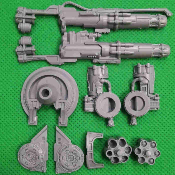 Adeptus Titanicus Warbringer Nemesis Titan with Quake Cannon, Volcano Cannon and Laser Blaster bits