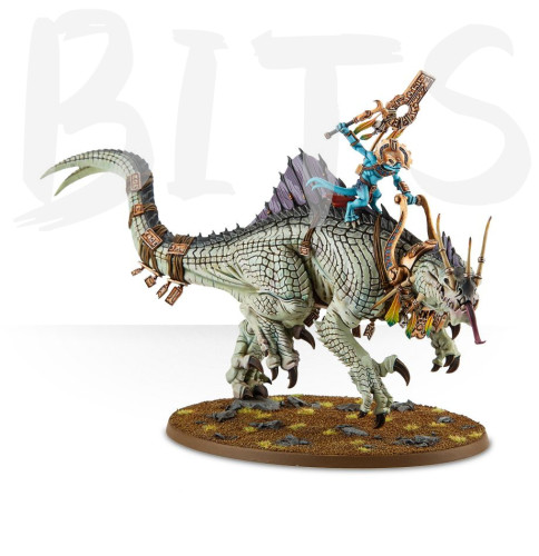 Saurus Oldblood On Carnosaur / Skink Oracle on Troglodon / Saurus Scar-Veteran on Carnosaur bits