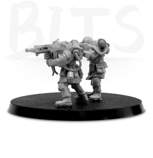 Renegade Militia Heavy Stubber Team bits