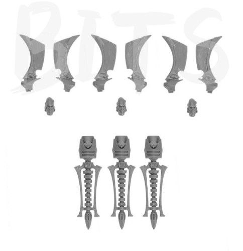Eldar Corsair Jetbikes Upgrade Kit bits