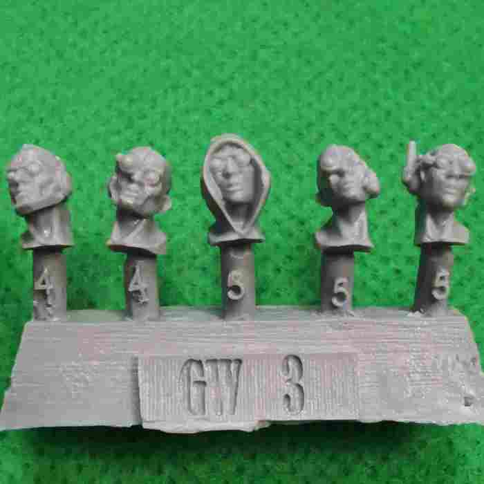 Necromunda Delaque Heads Upgrade Set