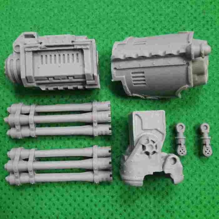 Adeptus Titanicus Warlord Battle Titan Paired Gatling Blasters