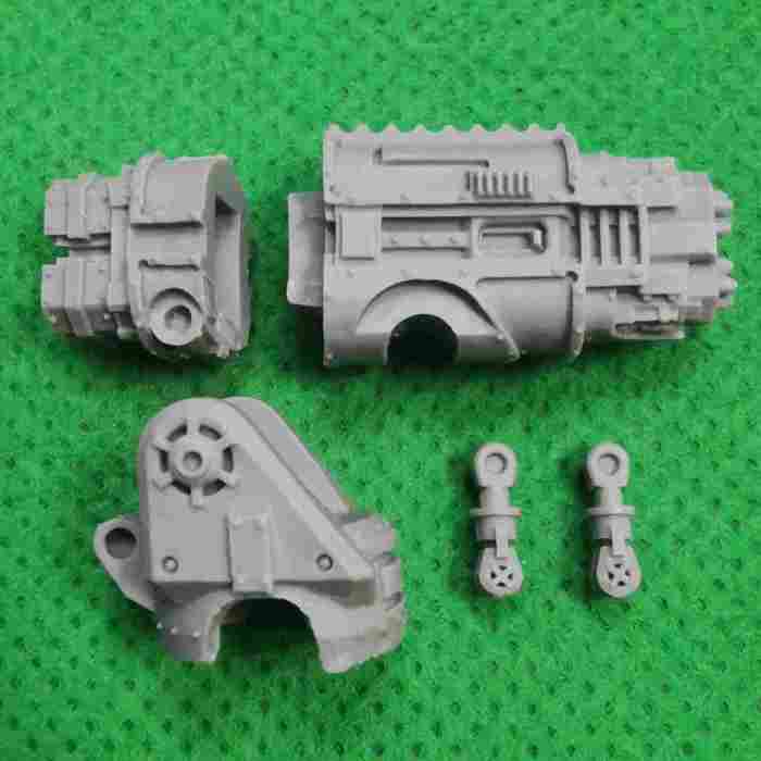 Adeptus Titanicus Warlord Battle Titan Paired Vulcan Mega-bolters bits