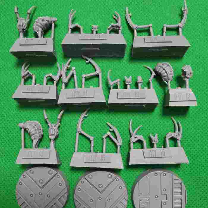 Necromunda Van Saar Champion in Carapace Armour with Cyberachnids