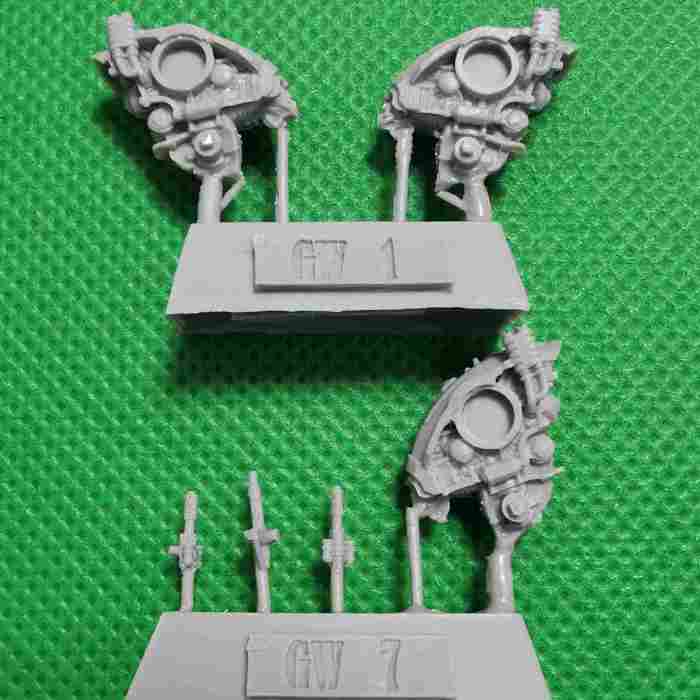 Legions Imperialis: Armiger Knights Helverin & Warglaives Squadron bits