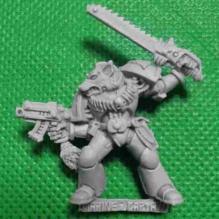 Space Wolves Wolf Captain with Chainsword