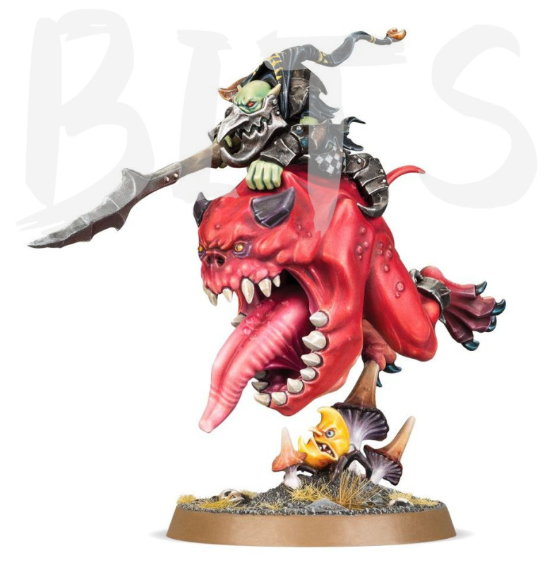 Gloomspite Gitz Loonboss on Giant Cave Squig bits