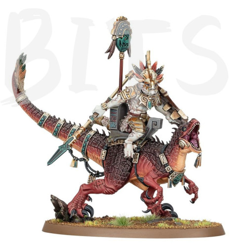 Seraphon Saurus Scar-Veteran on Aggradon bits
