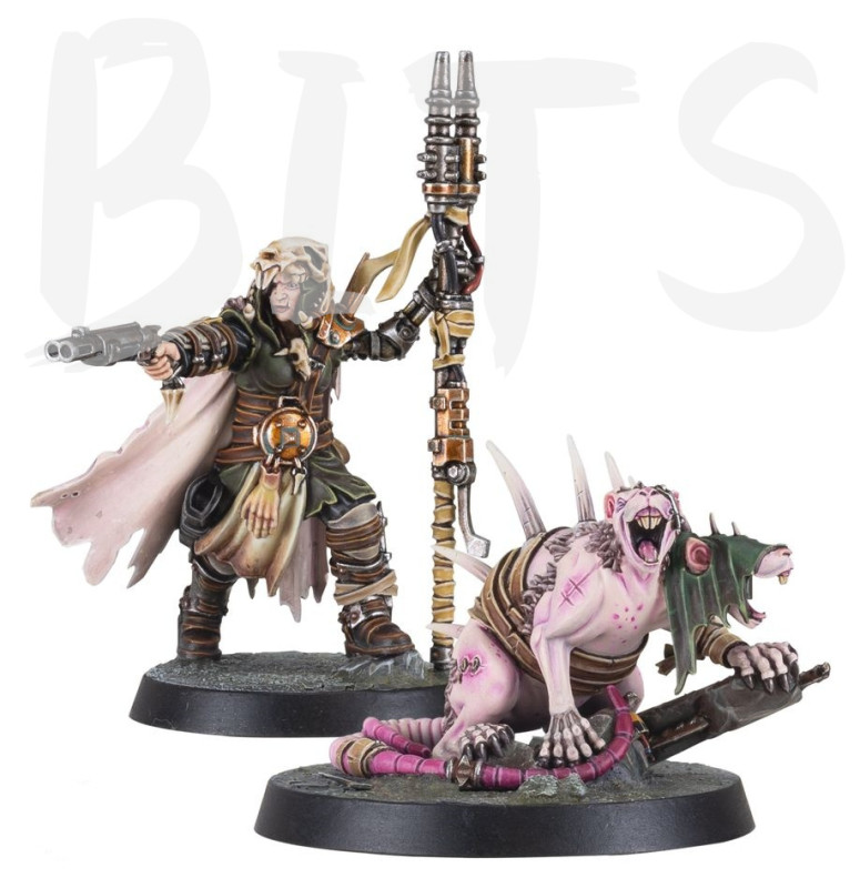 Necromunda Outland Beastmaster with Wasteland Giant Rat bits