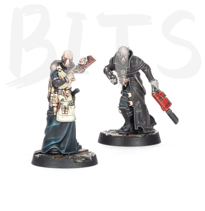 Necromunda Delaque Rogue Doc & Gang Lookout bits