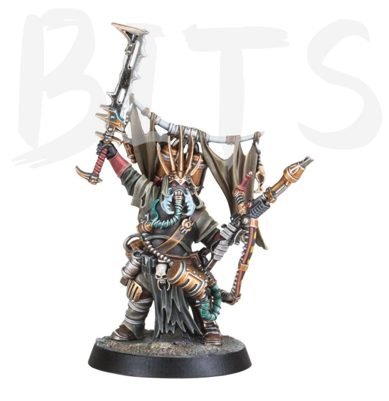 Necromunda Chieftain with Venom Caster bits