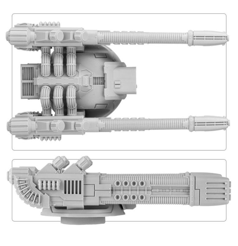 Legion Sicaran Omega Tank Destroyer bits - Turret