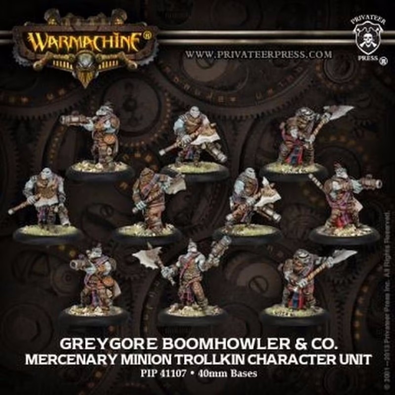 Warmachine Mercenaries Units Greygore Boomhowler & Co.