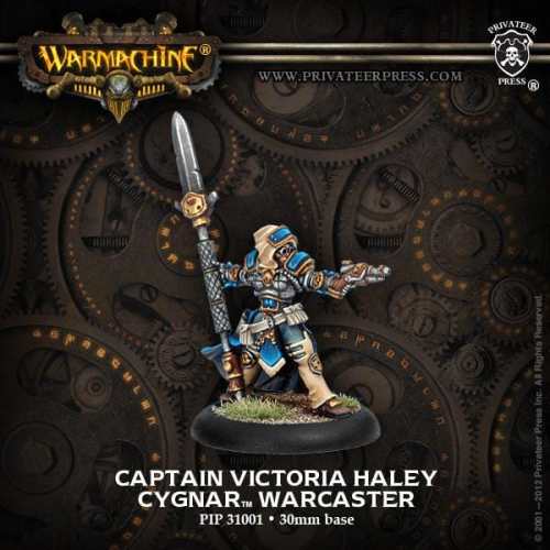 Warmachine Cygnar Warcasters Captain Victoria Haley