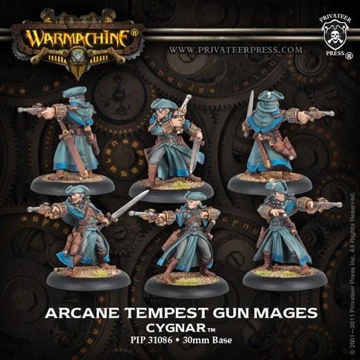 Warmachine Cygnar Units Arcane Tempest Gun Mages