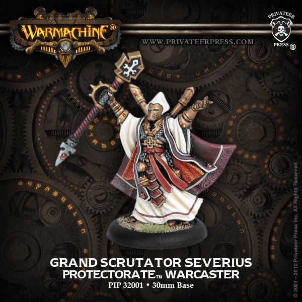 Warmachine The Protectorate of Menoth Privateer Exclusives Grand Scrutator Severius