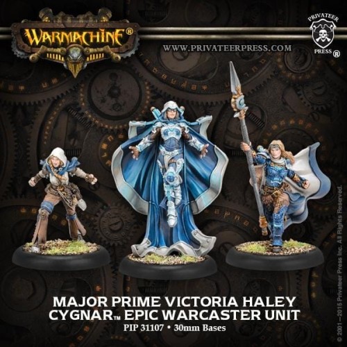 Warmachine Cygnar Warcasters Major Prime Victoria Haley