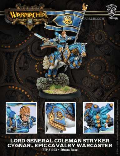 Warmachine Cygnar Warcasters Lord General Coleman Stryker
